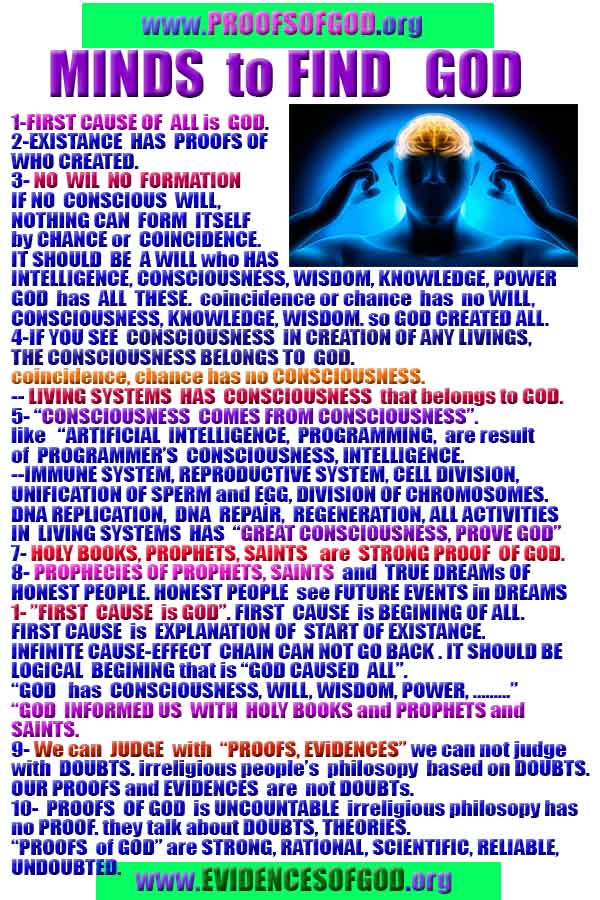 proofs of God, Evidences of GOD, Proofs God, Evidences God, God exists, God is real, Proofs of existance of God